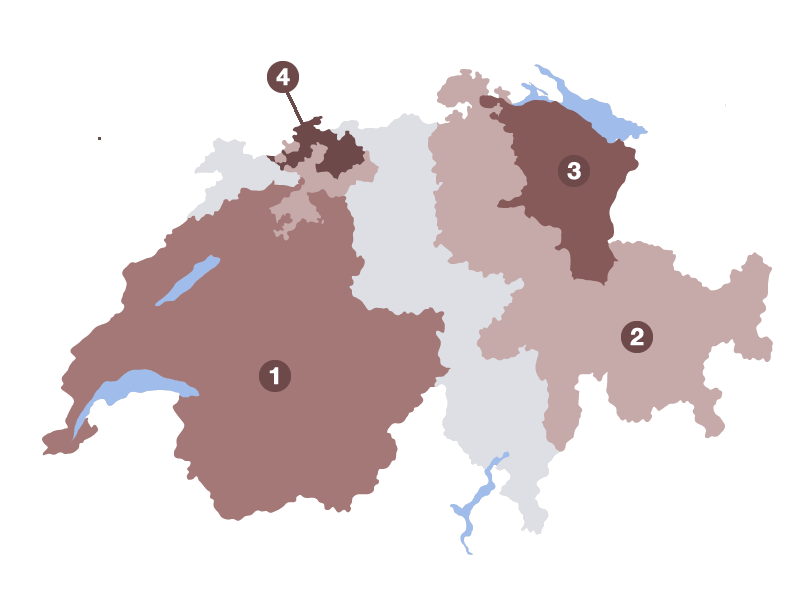 Illustration: Standortmarketing-Organisationen Schweiz